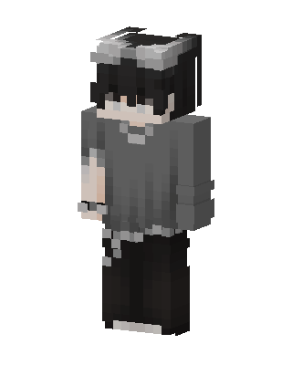 Monochrome Boy skin, 3D preview