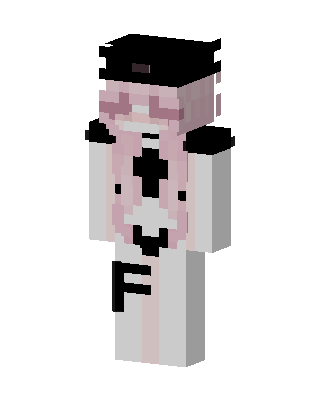 White Animal Girl skin, 3D preview