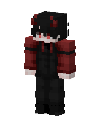 Black Villain Boy skin, 3D preview