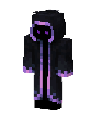 Black Hooded Villain Minecraft Enderman skin