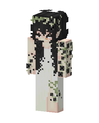 White Dress Girl Minecraft skin