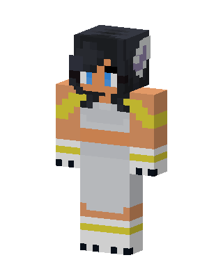 White Anime Girl Minecraft skin