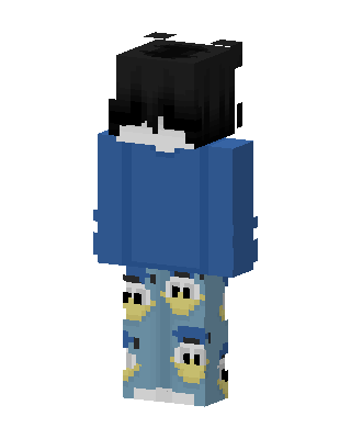 Blue Costume Boy skin, 3D preview