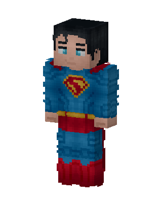 Superman skin, 3D preview