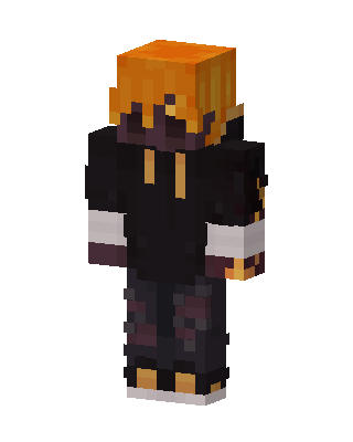 Ember Hoodie skin, 3D preview