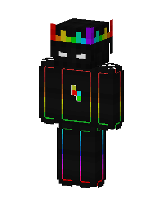 Rainbow Shadow skin, 3D preview