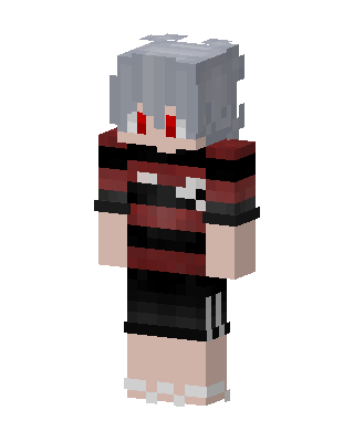 Red Stripe Boy skin, 3D preview