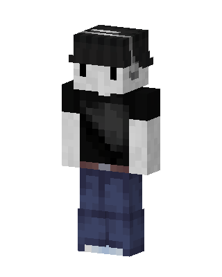 Ghost Cap Boy skin, 3D preview