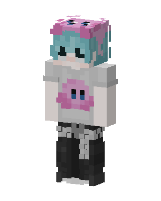 Kirby Shirt Girl skin, 3D preview