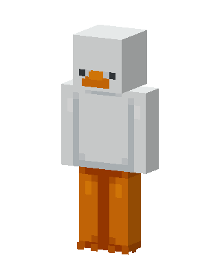 Duck Costume skin, 3D preview