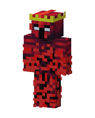 Crimson Crowned Golem Minecraft demon skin