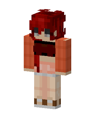 Crimson Cutie Minecraft skin