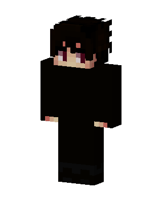 Black Emo Boy Minecraft goth skin