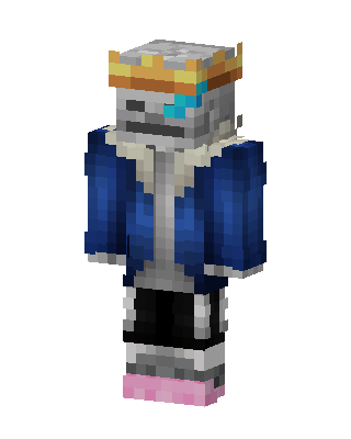 Crowned Sans skin, 3D preview