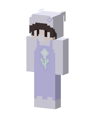Purple Dress Girl Minecraft skin