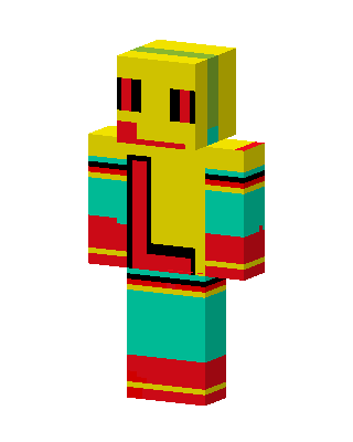 Yellow Smiley skin, 3D preview