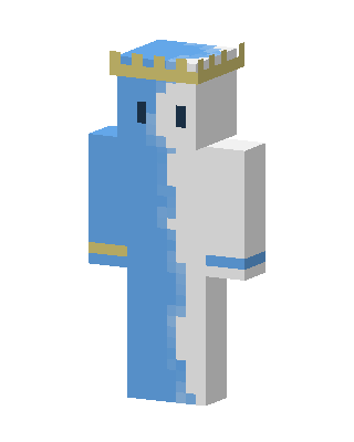 Ranboo With Blue skin, 3D preview