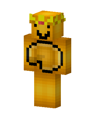 Golden Crown Guy skin, 3D preview