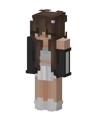 Brunette Cozy Girl skin, 3D preview