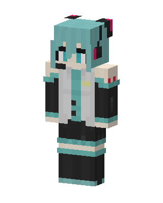 Hatsune Miku skin, 3D preview