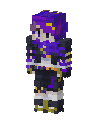 Violet Knight skin, 3D preview