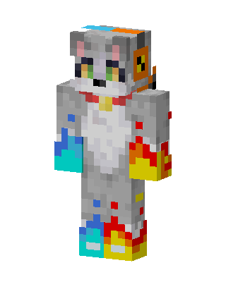 Gray Cat Minecraft skin