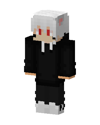 Red Eyed Hoodie skin, 3D preview