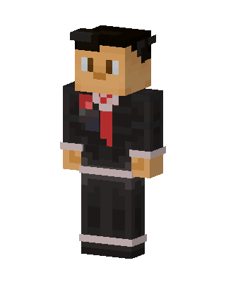 Suited Gentleman skin, 3D preview