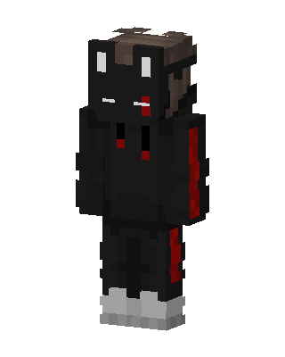 Black Villain Boy skin, 3D preview