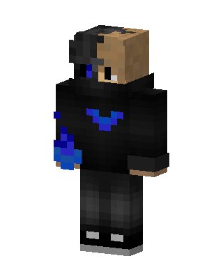 Blue Flame Hoodie skin, 3D preview