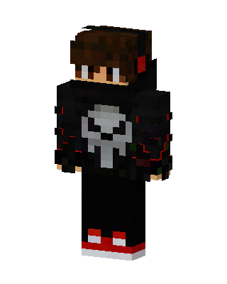 Black Villain Boy skin, 3D preview