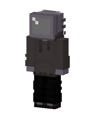 Gray Robot Boy Minecraft skin