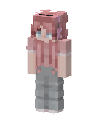 Pink Player Girl Minecraft skin