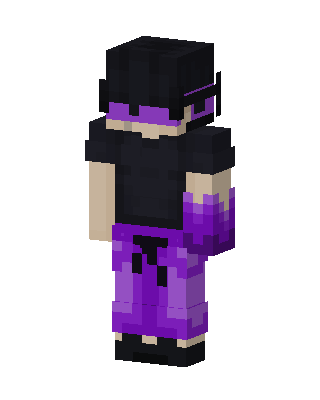 Purple Flame Hoodie Minecraft skin