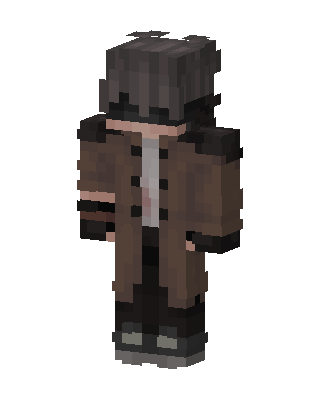Trench Coat Wanderer skin, 3D preview