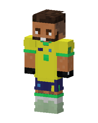 Brazil Soccer Player Minecraft skin