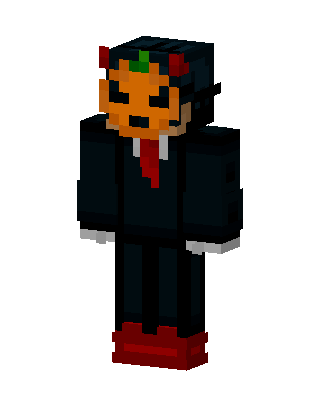 Pumpkin Suit skin, 3D preview