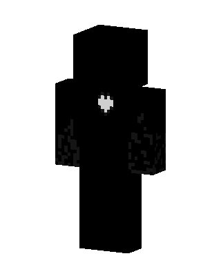 Black Villain Boy skin, 3D preview