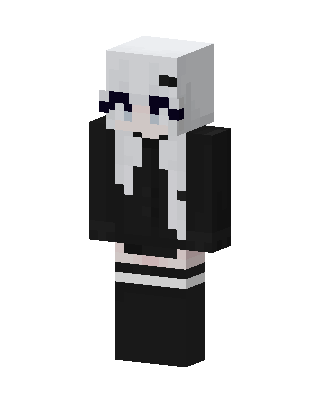 Black Student Minecraft goth skin