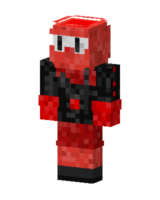 Red Ninja skin, 3D preview