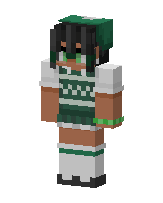 Green Holiday Boy skin, 3D preview