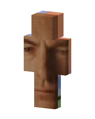 Brown Mob Boy skin, 3D preview