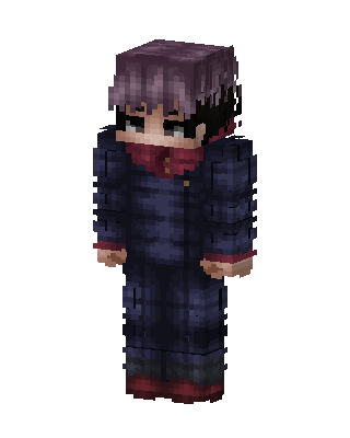 Crimson Scarf skin, 3D preview