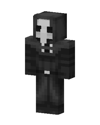 Black Hooded Villain Boy Minecraft skin