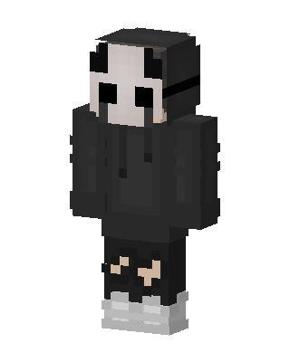 Black Masked Hoodie Boy Minecraft skin