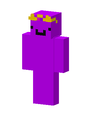 Royal Purple Blob skin, 3D preview