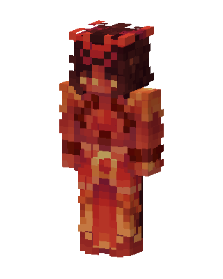 Lava Queen skin, 3D preview