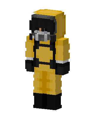 Yellow Robot Boy skin, 3D preview