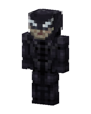 Black Ninja Boy skin, 3D preview