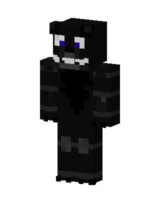 Shadow Freddy skin, 3D preview